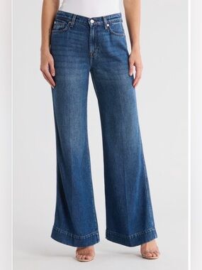 7 For All Mankind Dark Modern Dojo HighWaist Flare in Centreville